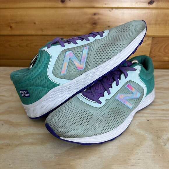 New Balance Fresh Foam Arishi V2 Teal Purple Athletic Shoes Womans 7.5 - Picture 2 of 8